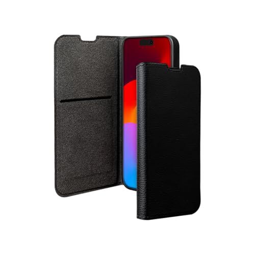 Etui folio iPhone 17 noir protection portefeuille et support video