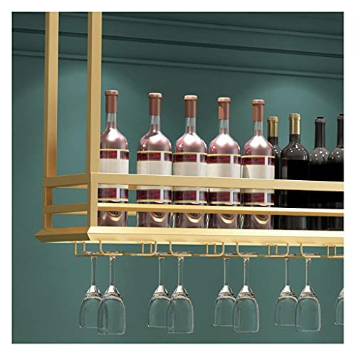 Étagère rangement décoratif suspendu pour bouteilles et verres