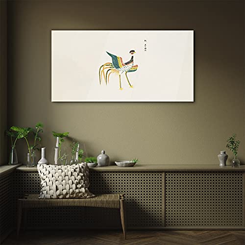 Impression sur verre trempé coq 100x50cm pour décoration intérieure - 3
