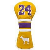 1 Pcs Golf Club Headcover Golf Sports Style Golf Wood Club Head Cover Elegant Embroidery Premium Lea