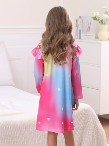 Bow Dream Toddler Girls Dress and Matching American Girl Doll Clothes for Girls Party Birthday Cartoon Pattern Dress3