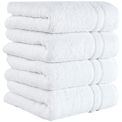 Hammam Linen White Hand Towels 4-Pack - 16 X 30 Turkish Cotton Quality Soft And Absorbent Small Towels For Bathroom 600 Gsm #TOP8