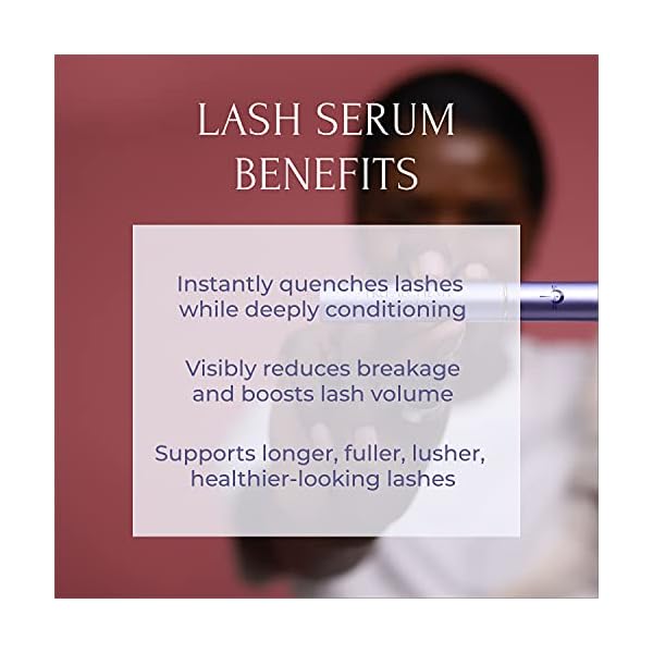 Lunar Lash by Tru Alchemy - Lash Boost Serum for Longer Voluminous Lash Lengthening Eyelash Repair - Lash Serum Lash Primer - Lash Conditioner & Enhancing w/Keratin, Collagen, & Hyaluronic Acid - 3ml
