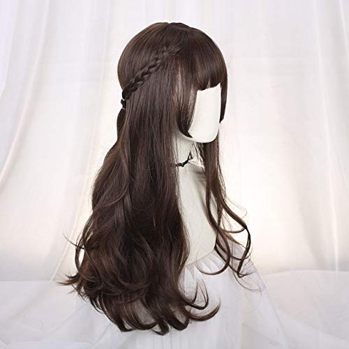 Amazon Com Harajuku Lolita Sweet Daily Wig Gradient Ombre Girl Curly Wigs Cosplay Princess Synthetic Hair Mixed Color Long Wavy Party Wig E Beauty