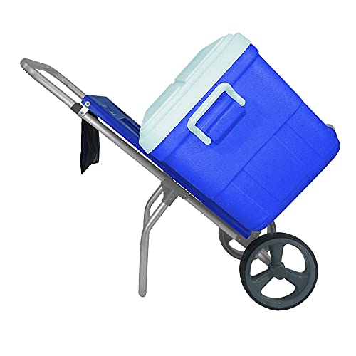 Carrinho De Praia Zaka Smart Car Com Avanço Para Caixa Térmica Azul