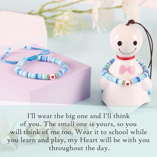 Image of First Day of Kindergarten Bracelet, Back to School Gifts Bracelet for Kids - Mommy and Me Bracelets, Back To School Supplies Adjustable Bracelets for Mom Daughter Son Girls Boys