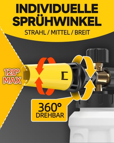 Miniatura 4 de Ohayori Lanza De Espuma Para Karcher K2-K7, Cañón De Alta Presión Ajustable, Accesorio De Lavado De Coche Con Boquilla Mejorada