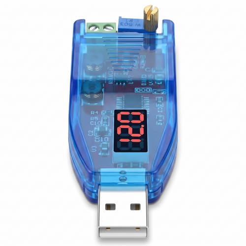 وحدة طاقة معززة بمنفذ USB بتيار مستمر بتيار مستمر، 5 فولت الى 1-24 فولت