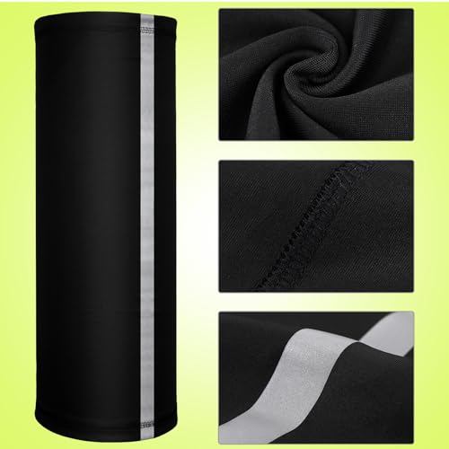 Image of SATINIOR 4 Pcs Neck Gaiter Face Mask for Men Reflective Face Cover Scarf Summer UV Sun Protection Balaclava Bandana for Work