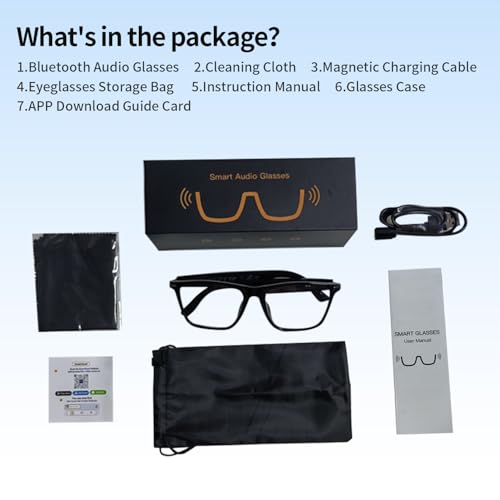 AI Smart Glasses for Men and Women with Chat GPT, Bluetooth Audio Glasses with 165 Languages, Color-Change Lens, Free App, Music Playback & Hands-Free Calls, AI Translator Glasses for Travel Meeting by HAIXINDA - Image 9