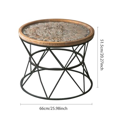 Table basse légère de luxe en bois massif pour sublimer les petits salons