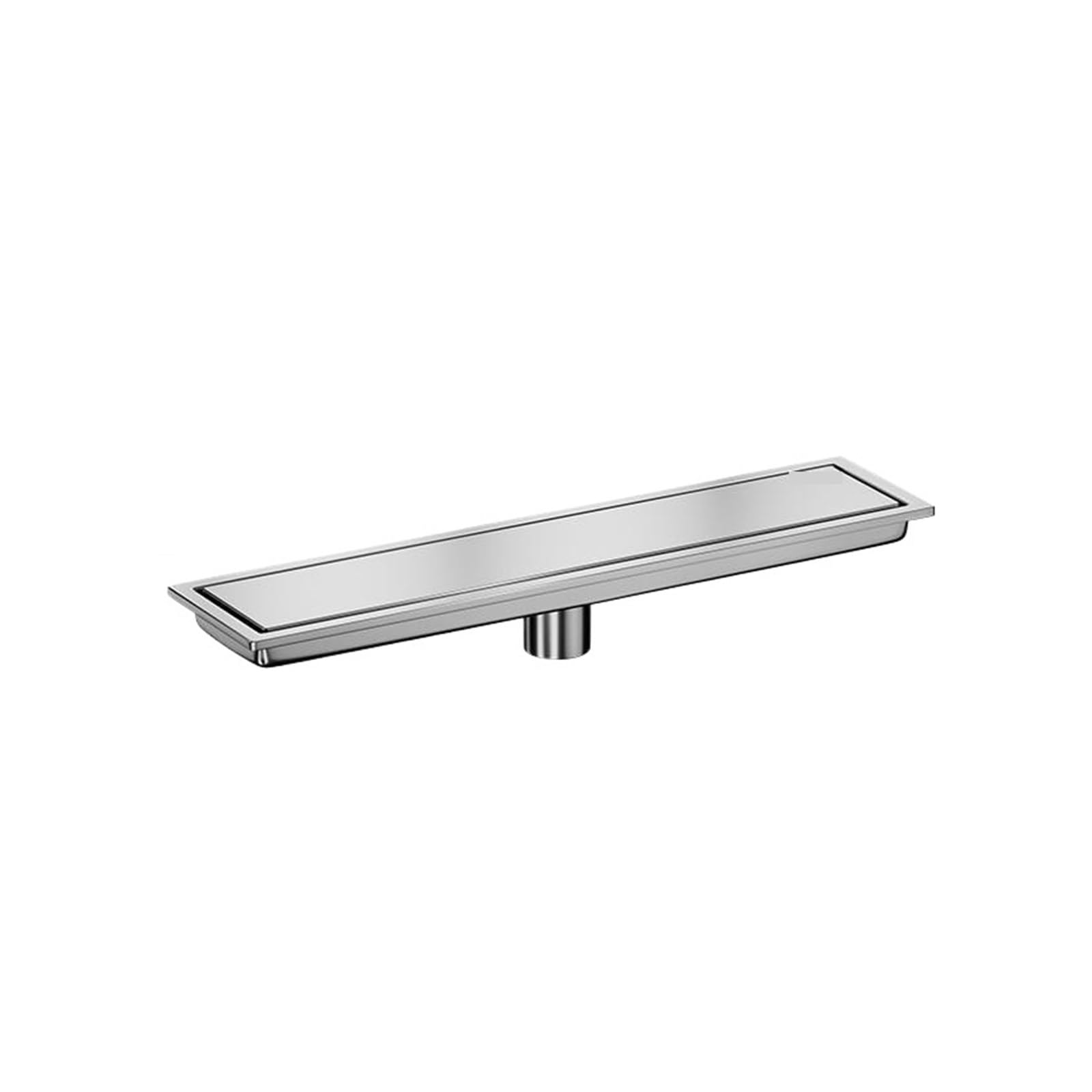 Linear Shower Drain Invisible Tile Floor Drain Brshed Gold Black 304 Stainless Steel Lavatory Bathroom Shower Long Linear Drainage Side Drains(10cmX40cm)