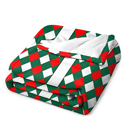 Plaid buffle monogramme T : cadeau de Noël couverture chaude