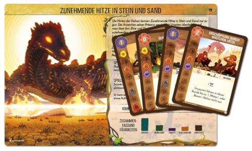 Pegasus Spiele- Isla Spirit: Aumento del Calor en Piedra y Arena [Mini expansión] (90020G)