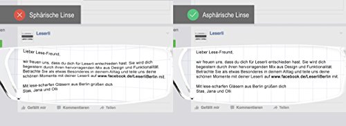 Lesebrille leserli Kompakte randlose Lesehilfe mit Etui