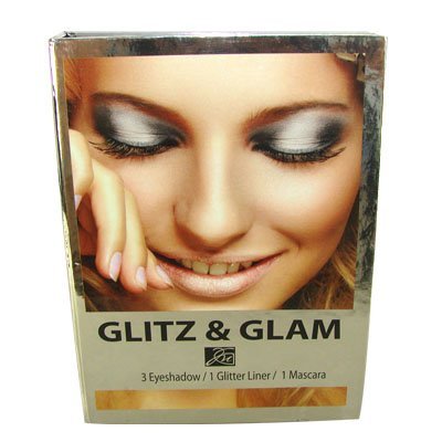 Silver Glitz & Glam Look Kit Glitter Eye Shadows Glitter Eye liner and Mascara