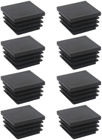 Produktbild von 2 Stück Lamellenstopfen 100x100 Mm – Für Vierkantrohre, Wandstärke 3,2–6 Mm, Schwarz!