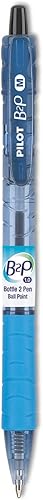 Pilot - B2P Bottle-2-Pen Bolígrafo retráctil reciclado, tinta azul, 0.039 in, docena 32801 (DMi DZ
