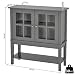 HOMCOM Armario Auxiliar Interior para Cocina Salón Aparador Cocina de Almacenamiento Estilo...