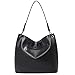 Montana West 2PCS Purses for Women Hobo Shoulder Bag Fashion Ladies Handbags with Zipper Wallet for Gift Travel Casual Work MWC-103BK