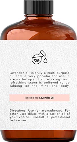 Brooklyn Botany Lavender Essential Oil – 100% Pure And Natural – Therapeutic Grade Essential Oil With Dropper - Lavender Oil For Aromatherapy And Diffuser - 4 Fl. Oz #TOP3
