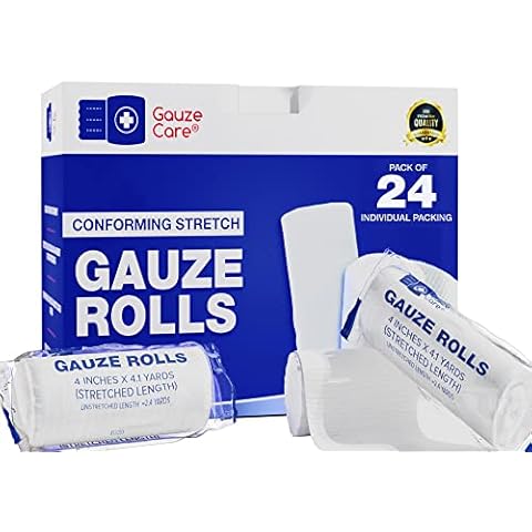 Gauze Rolls Pack of 24 – Premium Quality Lint and Latex-Free Cover