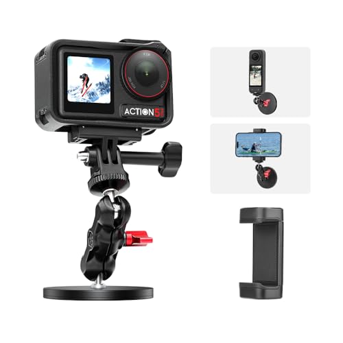 Magnetiskt stativ för smartphone – kompakt och vikbar, enkel bärbarhet. Starka magnetiska mjuka silikonomslag, dubbla bollhuvuden stabil adsorption, tidsfall, livestream, sportskytte