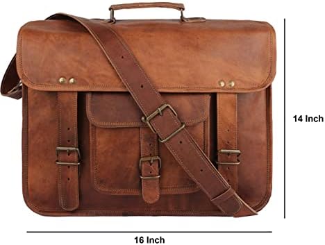 The Vintage Stuff Leather Travel Messenger Office Crossbody Laptop Briefcase College Satchel Computer Bag for Men and women 6 The Vintage Stuff Leather Travel Messenger Office Crossbody Laptop Briefcase College Satchel Computer Bag for Men and women