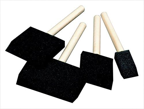 Wedge Shaped Foam Paint Brush, Set - 48