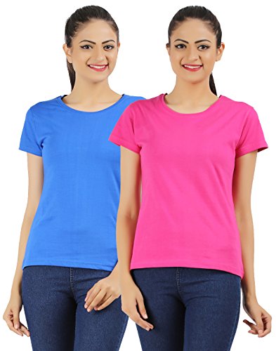 Image of Ap'pulse Women's Combo Regular Fit T Shirt (Pack Of 2)
