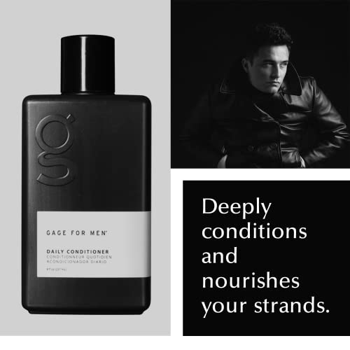 Gage Daily Hair Conditioner For Men - 8 Fl Oz | Hair Moisturizer, Deep Conditioner For Dry Damaged Hair | Hair Products For Men #TOP2