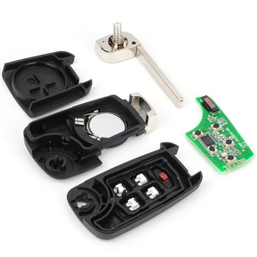 Yewong 2pcs 5 Buttons Flip Key Fob Replacement Remote Key Fob fit for Chevy Malibu Cruze Camaro Volt Equinox Sonic OHT01060512 - Thumbnail 7