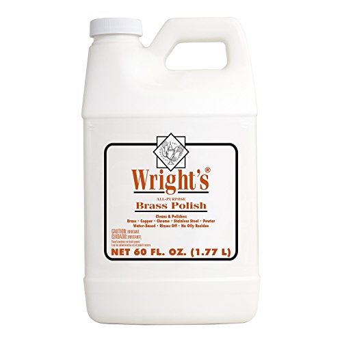 Wright's Brass Polish and Cleaner - 60 Ounce - Gently Clean and Remove