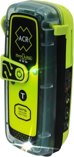 ACR ResQLink 400 - PLB Personal Locator Beacon with Global GPS Coverage - SOS Beacon for Hiking, Hunting, Marine, Fishing, Aviation - Alerts Search and Rescue