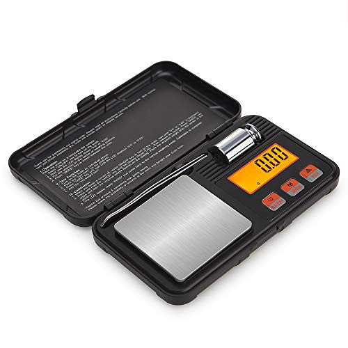 Roloiki Profissional de Alta Precisão Digital Milligram Scale 200g / 0.01g Portátil Jóias Escala Min