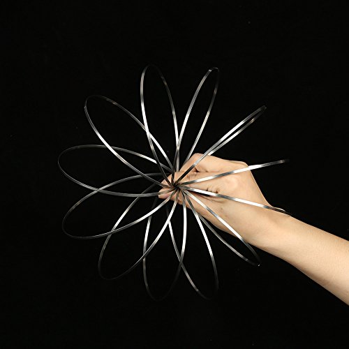 Pulseira mágica criativa anel de aço inoxidável jogo interativo alívio estresse brinquedos de exercí