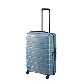 [プロテカ] スーツケース mサイズ 3泊4日 4泊5日 71L キャスターストッパー サイレントキャスター 10年保証付 日本製 キャリーケース キャリーバッグ エアロフレックス デラックス2 No.01523 ブルー×グレー