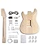 Metallor DIY Electric Guitar Kit ST Style Guitar Kit Beginner Kits with Basswood Body Maple Neck Chrome Hardware Right Handed Build Your Own Guitar.