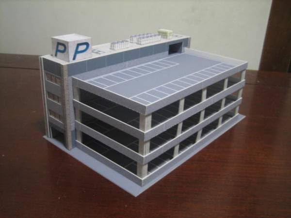 Nゲージ　自作ストラクチャー　立体駐車場 Nゲージ 自作ストラクチャー 立体駐車場 | 鉄道雑貨 | おもちゃ