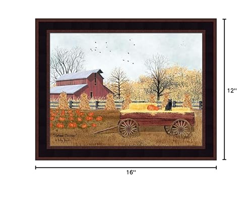 Home-Cabin-Decor-Autumn-Blessings-by-Billy-Jacobs-15×19-Hay-Wagon-Pumpkins-Black-Cat-Corn-Shocks-Red-Barn-Fall-Scene-Framed-Art-Print-Picture Home Cabin Decor Autumn Blessings by Billy Jacobs 15×19 Hay Wagon Pumpkins Black Cat Corn Shocks Red Barn Fall Scene Framed Art Print Picture