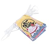 HYTROVE Adorno Colgante de Cuerda Diseño de Gato Suerte Bandera Rectangular 21X14 CM Decoración Japonesa Izakaya para Tienda y Fiestas Colores Festivos Resistentes y Reutilizables