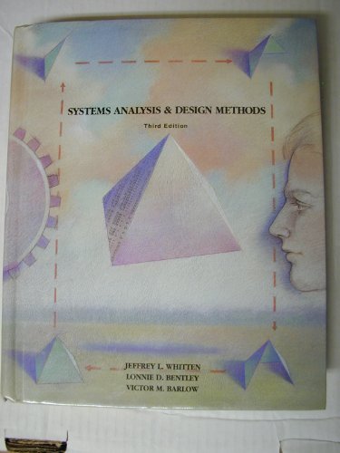 Systems Analysis and Design Methods 0256093601 Book Cover