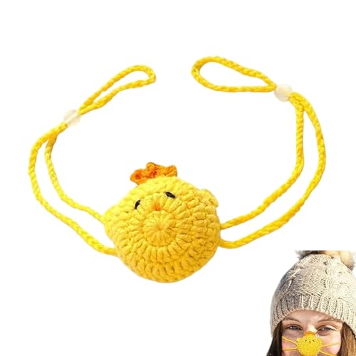 Generisch - Lustiger gehäkelter Nasenwärmer – verstellbare Winterausrüstung, Frauen bei kaltem Wetter, Schnee-Nasenwärmer, humorvolle Wärme, Komfort-Funktion für Damen und Mädchen, Sport, Schnee, Winterzubehör