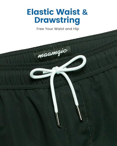 Image of maamgic 2 in 1 Mens Swim Trunks 7 Inch Swim Shorts Swim Suits Board Shorts