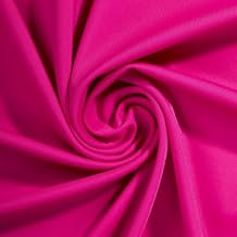 Fabric 46 Inch Magenta Matte Milliskin Tricot by The Yard, Stretch Knit Material for Apparel Accessories, Headbands & Dancewear Designs - ZA3