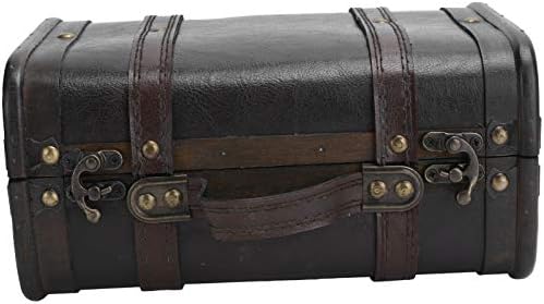 BORDSTRACT Maleta Retro, Maleta De Madera Vintage con Cerradura D...