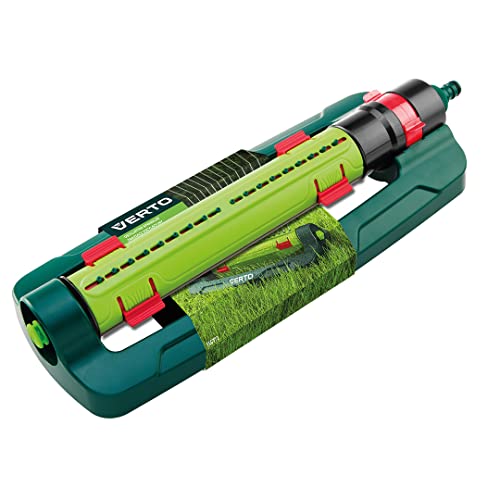 Verto Spruzzatore Per Prato Fino A 285 M2, Larghezza Fino A 19 M X 15 M, 18 Ugelli Di Uscita – Spruzzatore Oscillante Per Il Giardino – Irrigatore Quadrato Con Intensità Regolabile | Ago Per La - 9
