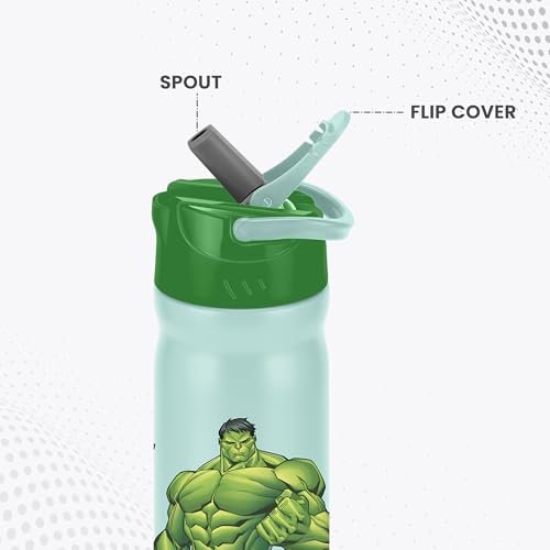 Image of MILTON Marvel Max 800 Sipper Stainless Steel 700 ml Water Bottle I ISI Certified I Leak Proof - Light Weight I 1 Year Warranty I Sturdy Handle I Easy Grip, Mint Green