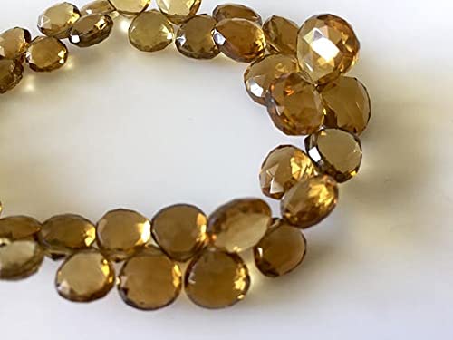 Lemon Beer Quartz perles naturelles en fil de 8 pouces pour sublimer vos looks d'été