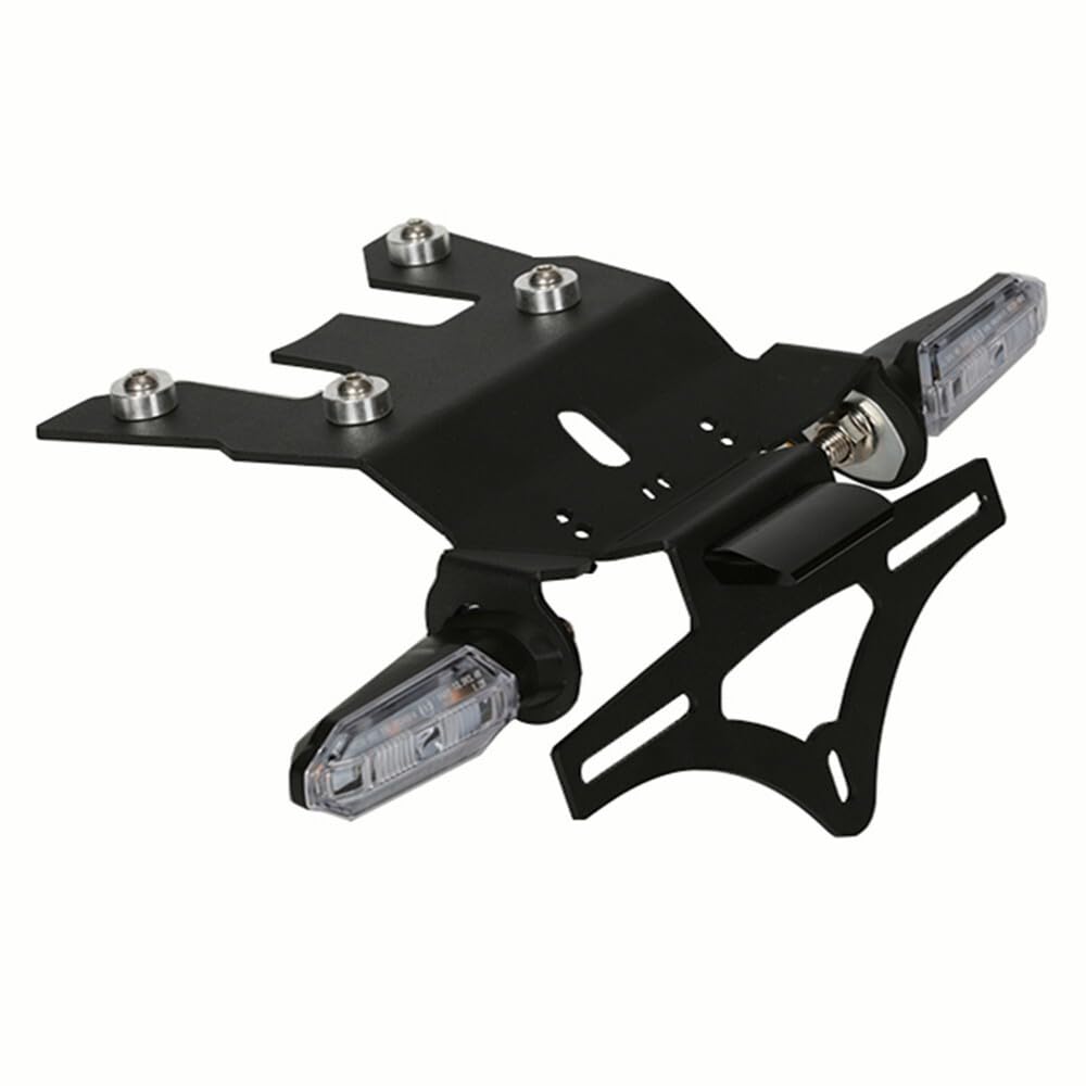 Kit de supports de plaque d'immatriculation pour CRF1100L Africa Twin/DCT 2020-2024 Africa Twin Adventure Sports ES/DCT 2020-2024 Kit de conversion arrière avec clignotant LED, éclairage de plaque
